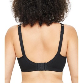 DotVol Women's Lace Cotton Comfortable Size Sizes Full Neck Without Underwire Bra, black, 80F