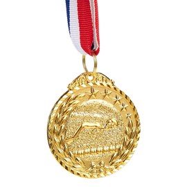 Award Medals with Ribbons for Sports Swimming (Gold, 12 Pack)