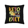 Keto Know How Much I Love This Diet Throw Pillow