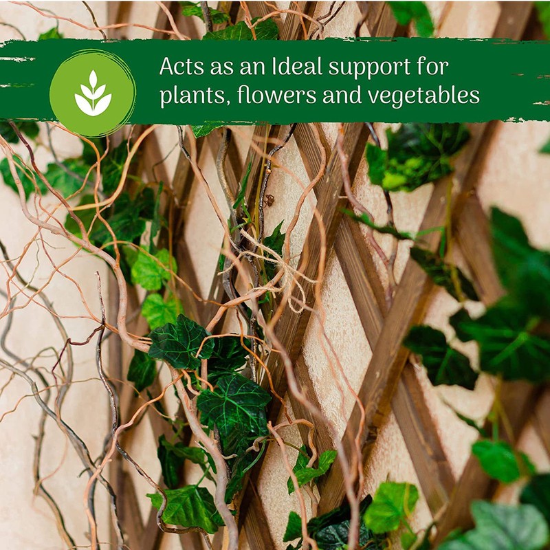 Expandable Plant Climbing Lattices Extensible Pine Fence Plant Support for