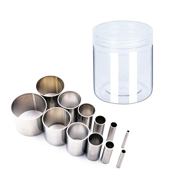 Clay Cutters,12 Pieces Hole Hollow Punch Cutter Set Stainless Steel