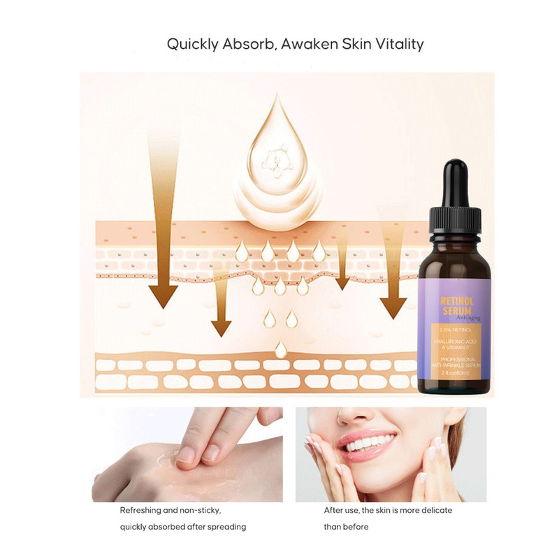 Retinol Serum 60ml Moisturizing Fine Skin Lighten Fine Lines Hydrating