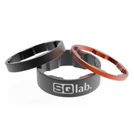 SQlab Unisex Sæt 1 1/8 Tomme Spacer Set, Black, 1/8 Inch EU