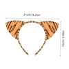 OATIPHO 9pcs Leopard Print Cat Ear Headbands Plush Soft Animal