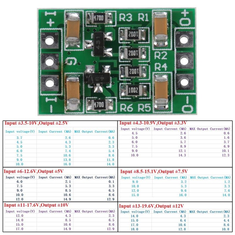 Voltage Reference Source Board Input Wide Voltage Output ±2.5V 3.3V