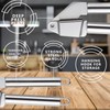 TRHDFW Professional Stainless Steel Garlic Press - No Need to