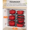 ORDORA Pots and Pans Organizer Rack for Cabinet, 15.83" Height