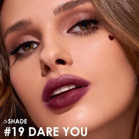 FOCALLURE Ultra Chic Matte Lipstick,Rich Vitamin E Lip Crayon,Lightweight Matte Color without Drying or Fading,Long Lasting Waterproof Lips Makeup,DARE YOU