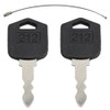 2PCS Ignition Keys 212, D554212 – Compatible with Doosan &