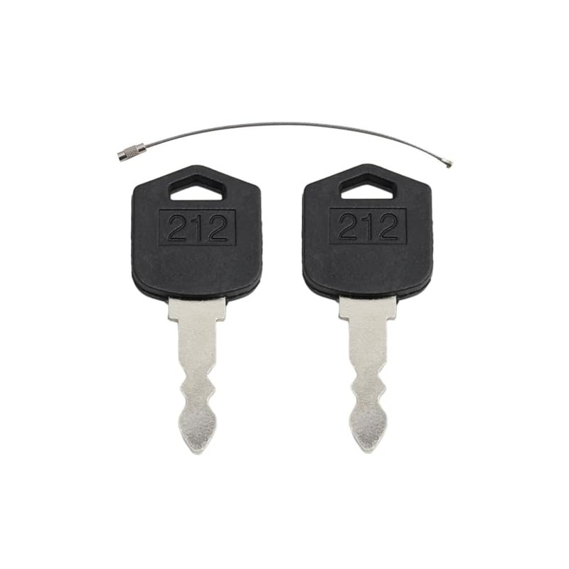 2PCS Ignition Keys 212, D554212 – Compatible with Doosan &