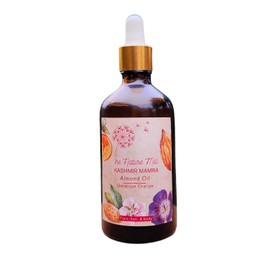 Generic Mamra Almond Oil With Geranium Orange Essential Oils. cold pressed sweet almond serum oil for face, hair, & body (Mini, 30Ml)