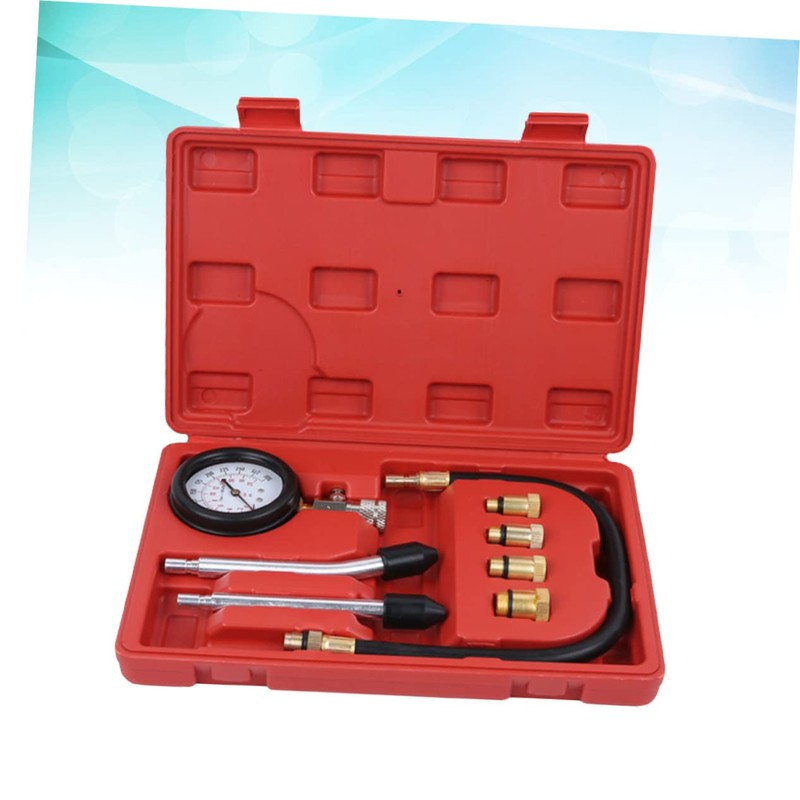 GRIRIW Universal Cylinder Pressure Gauge Car Motorcycle 0-300psi Compression Tester