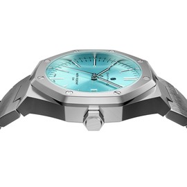 SAPPHERO Watches Men's Quartz Movement Silver Stainless Steel Bracelet 30 m Waterproof Date Calendar Black Blue Men's Watches Wristwatch Gifts for Men, silver