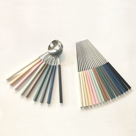 Bogen Pinot Silver Spoon 9 Colors (Choose 1), Vacuum ChopsticksVacuum Chopsticks_Brown Brown / 보겐 피노 실버 수저 9컬러(택1), 진공 젓가락진공 젓가락_브라운브라운