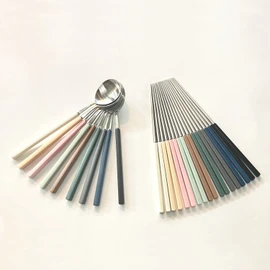 Bogen Pinot Silver Spoon 9 Colors (Choose 1), Vacuum ChopsticksVacuum Chopsticks_Brown Brown / 보겐 피노 실버 수저 9컬러(택1), 진공 젓가락진공 젓가락_브라운브라운