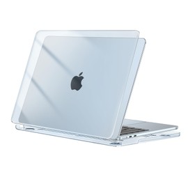 MOSISO Compatible with MacBook Air 13 Inch Case M4 M3 M2 2025 2024 2023 2022 A3240 A3113 A2681, Protective Hard Case Compatible with MacBook Air 13.6 Inch Case, Crystal Sky Blue