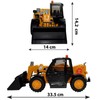 Bruder 02142 Cat Telehandler Construction Toy, Realistic Moving Parts &