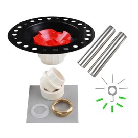 Freestanding Bathtub Rough-in Kit With Stainless Steel Tail Pipe and PVC Adapter Compatible with All Freestanding Bathtubs, Standard Bathtubs and Floor Mounted Bathtub - Fit 1-1/2" Bathtub Drains