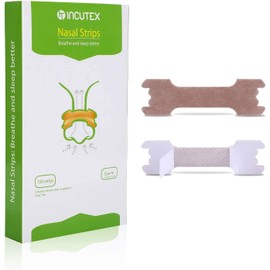 Incutex 100 Stück Nasenpflaster gegen Schnarchen Nasenstrips Schnarchstoppper, Größe M