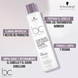 BONACURE - Clean Balance Champú Tocoferol 250 ml, Champú Purificante, para Todo Tipo de Cabello, Elimina Restos, Residuos y Contaminantes, Prepara el Cabello para Tratamientos Químicos