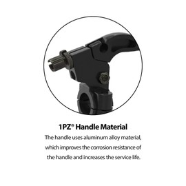 1PZ BL5-A01 7/8" Universal Motorcycle Left Clutch Brake Lever Perch Handle Replacement for Honda XR50 CRF50 70 80 SSR 125cc LV10 Coolster Roketa Baja X-Treme Pit Dirt Bike Motor Bike Motocross Parts