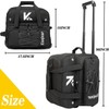 Kioqiear Double Roller 2 Ball Bowling Bag with Large Separate