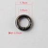 2pcs Round Zinc Alloy Locking Carabiner 10mm O-Ring Spring Buckle