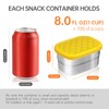 IUAOWEI 5Pack 8oz Stainless Steel Snack Containers for Kids,Small lunch