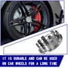 DACIRTY 4 PCS Wheel Center Hubcap, ABS Steel Rim Snap-on