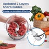 La Reveuse Food Processor,Electric Food Chopper with 7-Cup (1.7L) Glass
