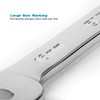 Capri Tools 15 mm Combination Wrench, 12 Point, Metric, Chrome