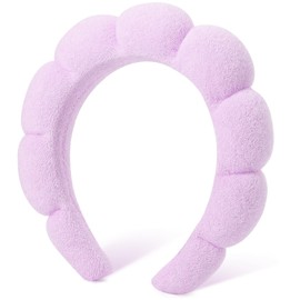 DRESHOW Spa Headbands for Washing Face or Facial, Bubble Skincare Headbands, Bubble Soft Terry Cloth Headband - Puffy Makeup Removal Headbands for Face Washing, Mask, Skin Treatment