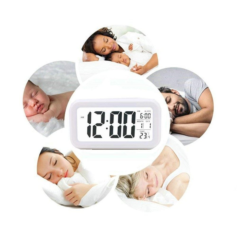 Gearmax LED Digital Wecker Watch Wiederholung Snooze Licht aktivierten Sensor