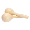 2Pcs Sand Hammer Early Education Instrument Wooden Toddler Percussion Musical