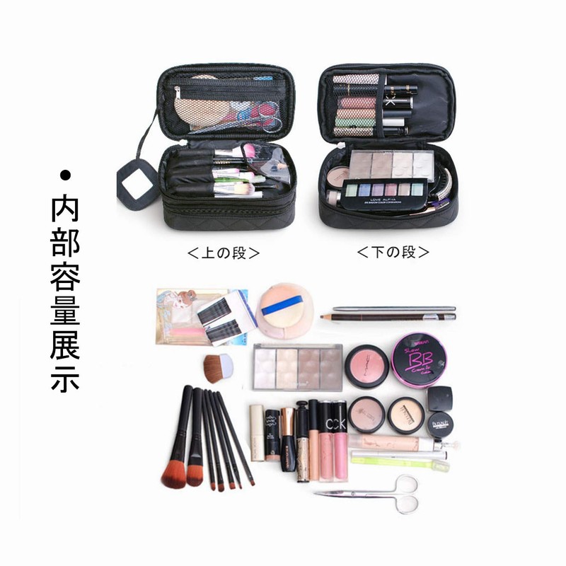 SURCHAR Makeup Box, Makeup Pouch, Cosmetic Bag, Travel Pouch, Professional