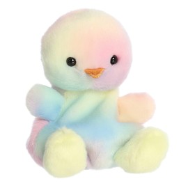 Aurora® Adorable Palm Pals™ Aura Rainbow Chick Stuffed Animal - Pocket-Sized Play - Collectable Fun - 5 Inches