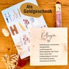 Kollegin Geschenk - Synonyme Kollegin Holzbild + Reagenzglas zum Hinstellen