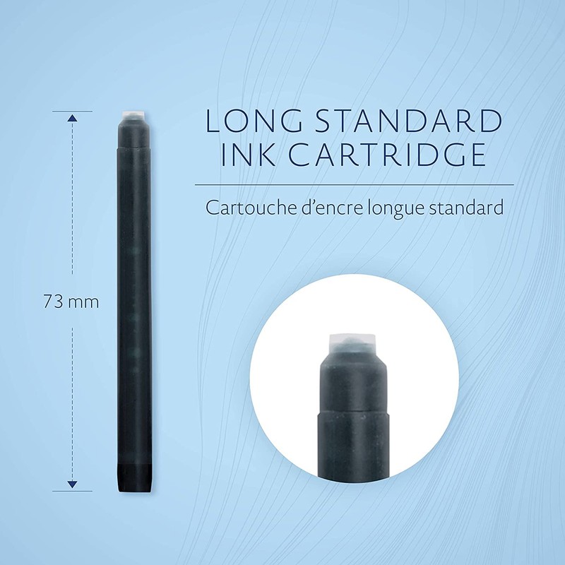 Waterman Allure Fountain Pen | Black Lacquer with Chrome Trim