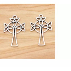 Fashion Jewelry NORDIC CELTIC CROSS IRISH CHRISTIAN RELIGIOUS German Silver Pendant On 24" Chain