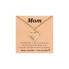 IQIC Mothers Day Necklace for Mom From Son Daughter Heart