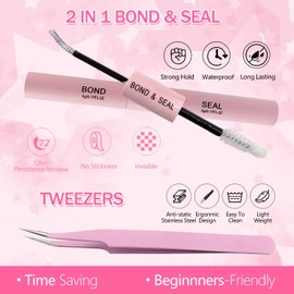 540 Pieces Individual Eyelashes 30p+40p+50p+60p+80p+100p Cluster Lashes Kit DIY Eye Lashes Fluffy Russian Eyelashes Extensions Curly Durable Eyelash Clusters for Girls and Women (8-16mm Mix)