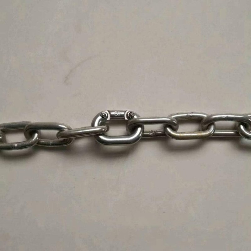heyous 2PCS Stainless Steel Chain Link M8 Silver Chain Link