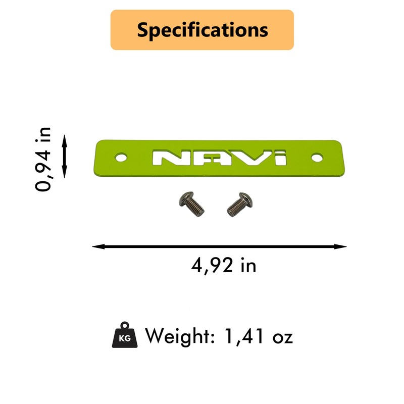 Movitec Accessories Motorcycle Front Plate for Honda Navi (Lime Green)