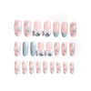 Nail Tips, Set of 24, 12 Different Sizes, Medium Length,
