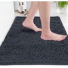 LuxUrux Bath Mat-Extra-Soft Plush Bath Shower Bathroom Rug, 1'' Chenille