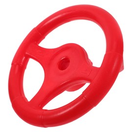 TOYANDONA Playground Steering Wheels Accessories Plastic Swingset Steering Wheel Pirates Ships Steering Wheel Playset for Outdoor Backyard Treehouse Playground Jungle Gym Red