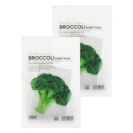 Ten Zero Bulk Purchase Cooling Mask Sheet Solution Vitalizing Broccoli Sheet Mask 10 sheets 2 sets / 텐제로 대량구매 쿨링 마스크시트 솔루션 바이탈라이징 브로콜리 시트 마스크 10매 2세트
