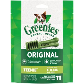 GREENIES Original TEENIE Natural Dog Dental Chews 3 oz 11 Count Pack