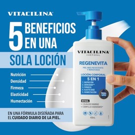 Vitacilina Crema corporal Regenevita Vitacilina 5 en 1 400 ML