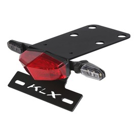 WEIXINRACING Tail Tidy Fit for KLX300SM KLX300 2021-2023 KLX250 2009-2022 KLX250S SF 2009-2015 Fender Eliminator with LED Tail Light Turn Signal Motorcycle License Plate Bracket Holder (Red-Clear)